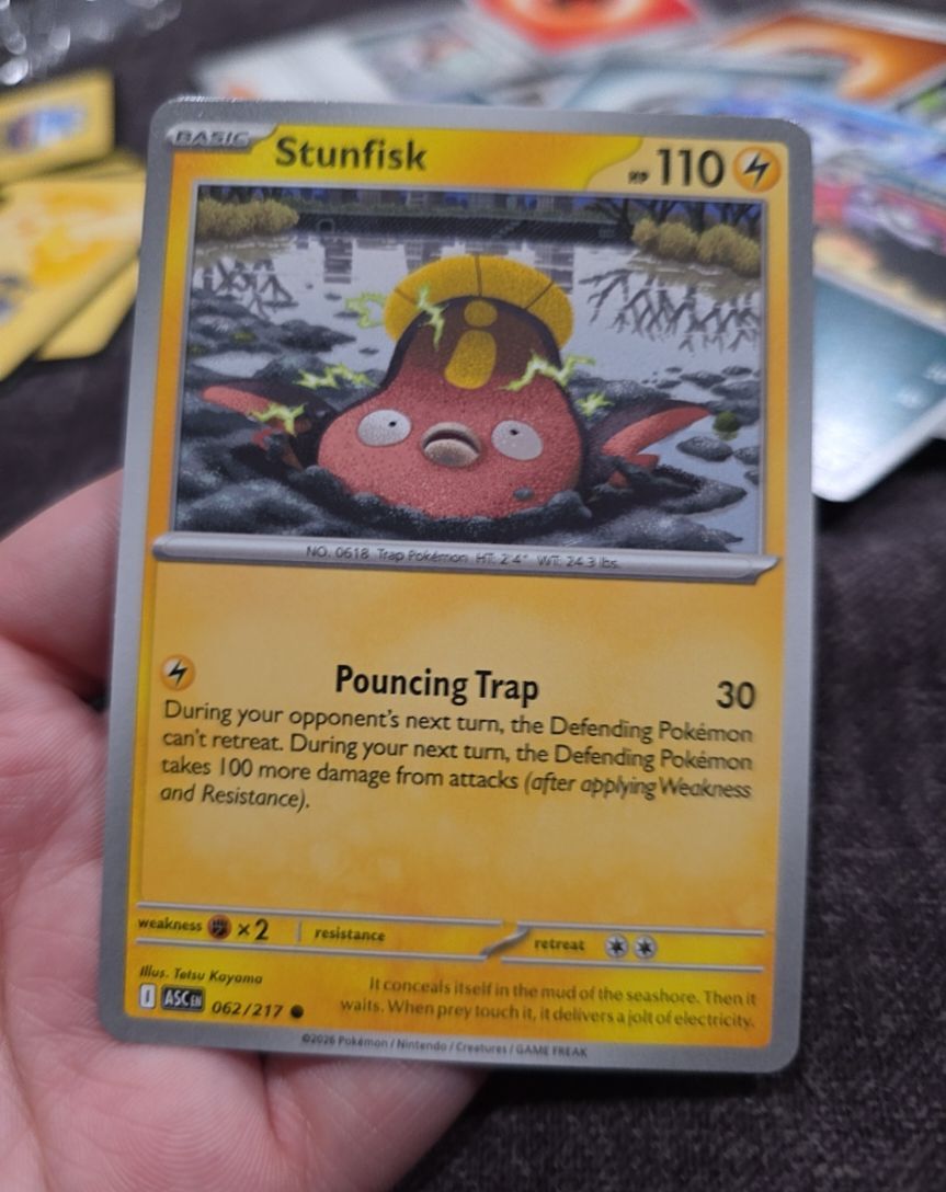 2026 Pokémon Ascended Heroes #062 Stunfisk — front