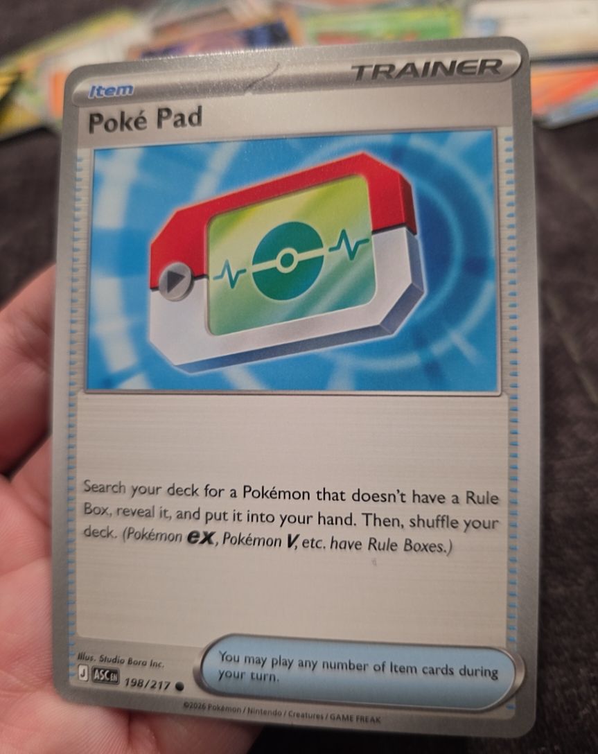 2026 Pokémon TCG #198 Poké Pad — front
