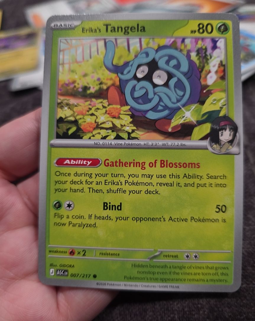 2026 Pokémon #007 Erika's Tangela — front