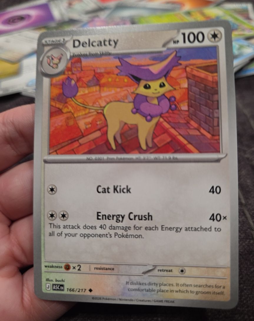 2025 Pokémon Ascended Heroes #166 Delcatty — front