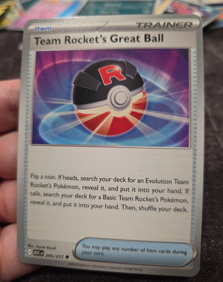 2026 Pokemon SV10: Destined Rivals #175 Team Rocket's Great Ball — front