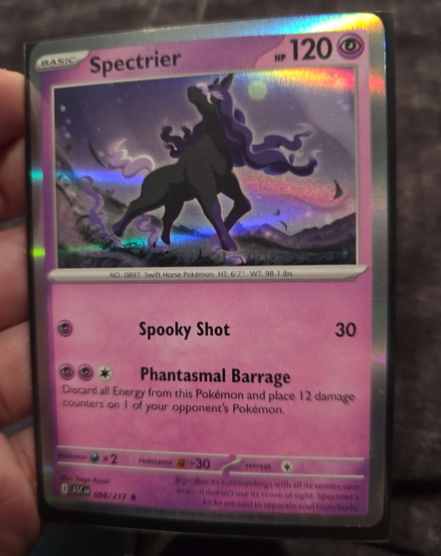 2022 Pokémon Ascended Heroes #098 Spectrier — front