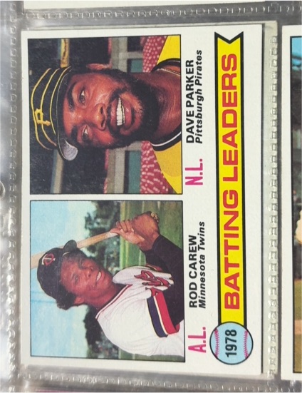 1979 Topps #1 1978 Batting Leaders Rod Carew / Dave Parker — front