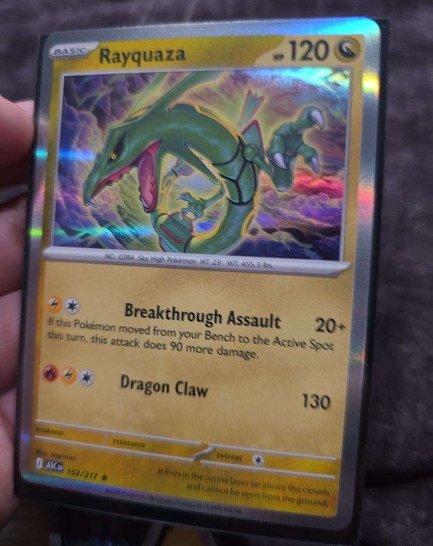 2020 Pokemon TCG Ascended Heroes #153 Rayquaza — front