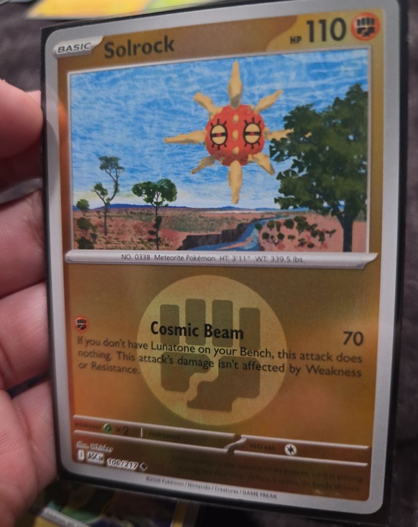 2016 Pokémon #106 Solrock — front