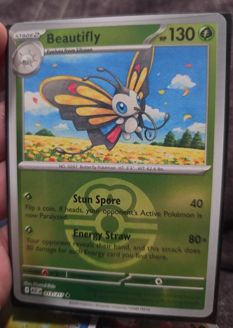 2026 Pokémon Ascended Heroes #013 Beautifly — front