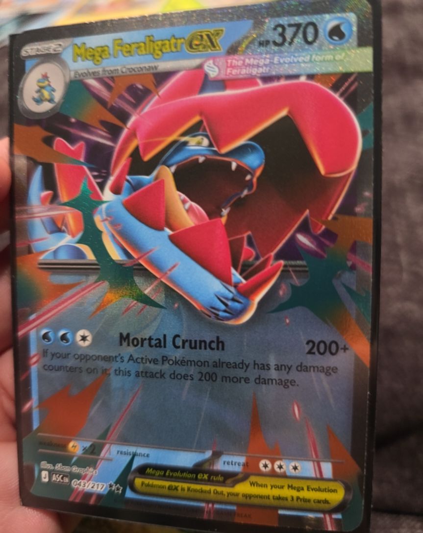 2021 Pokémon TCG Ascended Heroes #043 Mega Feraligatr GX — front