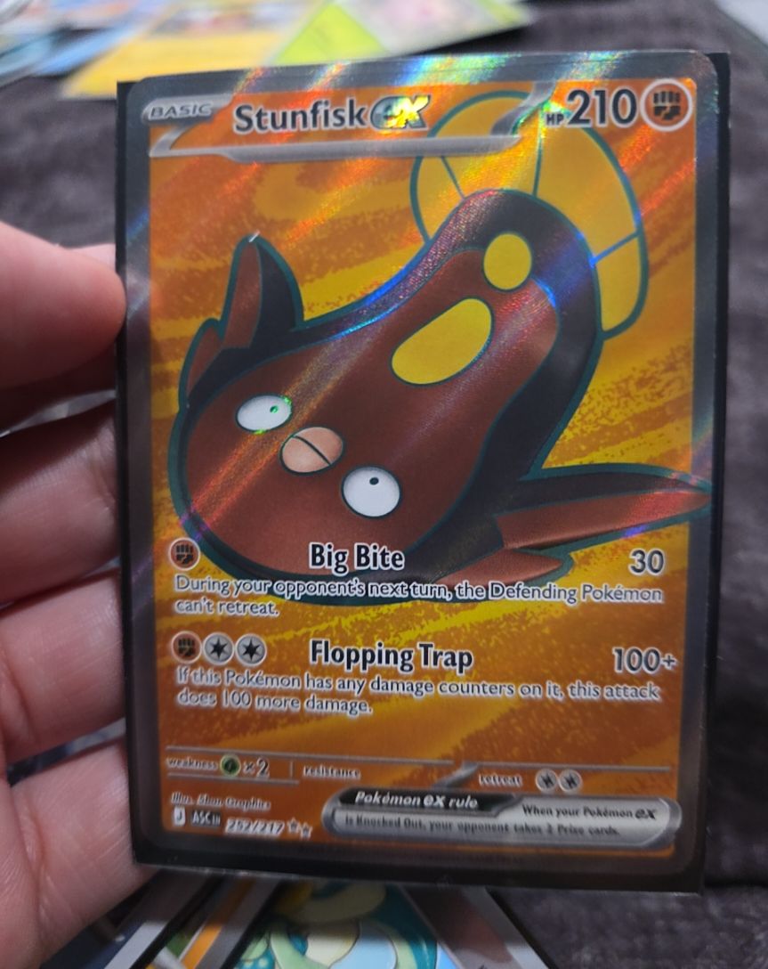 2022 Pokémon Ascended Heroes #252 Stunfisk EX — front