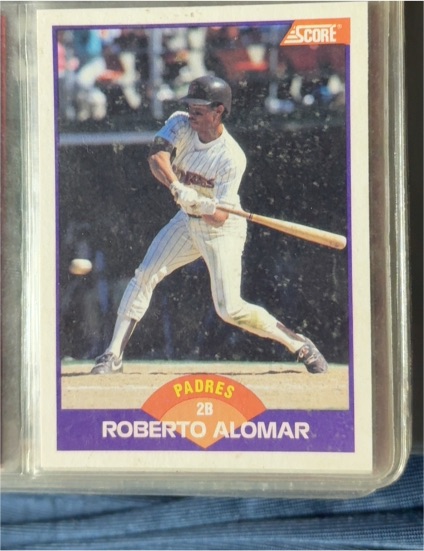 1989 Score #232 Roberto Alomar — front