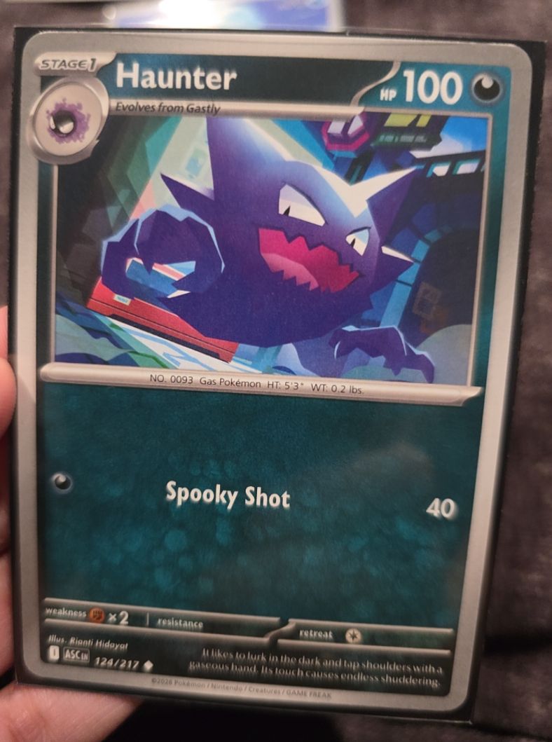 2025 Pokémon Ascended Heroes #124 Haunter — front