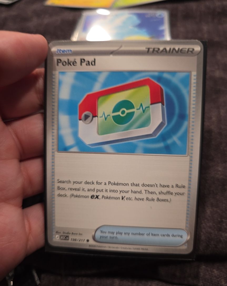 2026 Pokémon TCG #198 Poké Pad — front