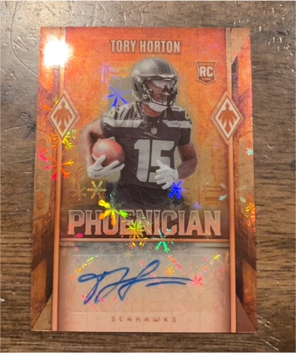 2025 Panini Phoenix Phoenician Orange Lava #PHP-THO Tory Horton — front