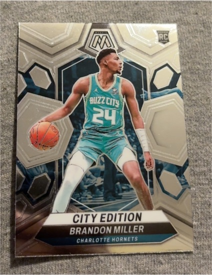 2023-24 Panini Mosaic #277 Brandon Miller City Edition — front