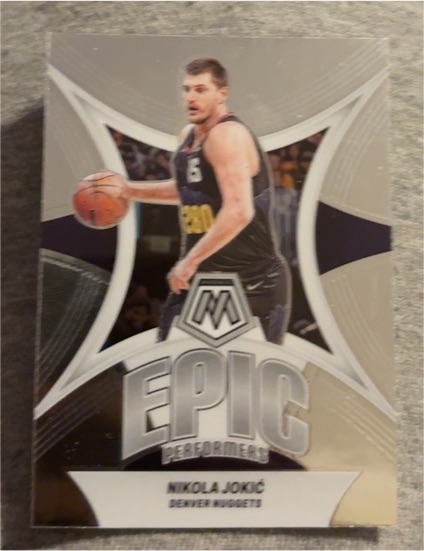 2023-24 Panini Mosaic #15 Nikola Jokic Epic Performers — front