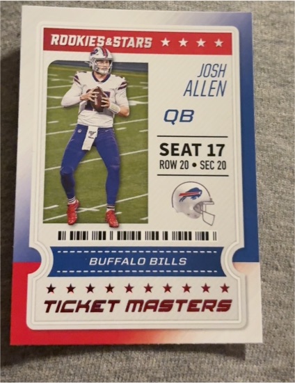 2020 Panini Rookies & Stars Ticket Masters #8 Josh Allen — front
