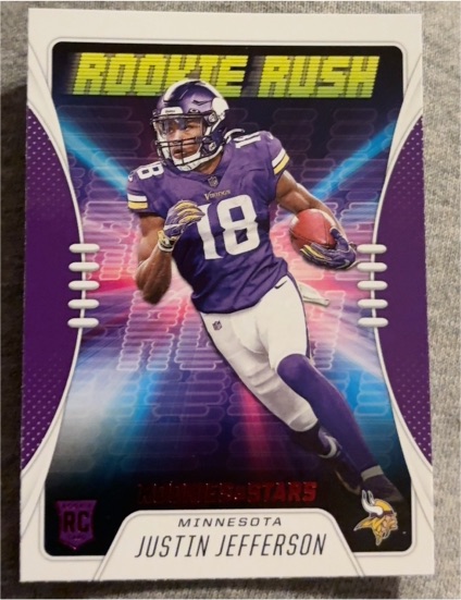 2020 Panini Rookies & Stars #RR-17 Justin Jefferson Rookie Rush — front