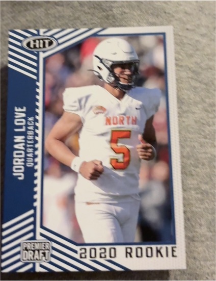 2020 Sage Hit Premier Draft #12 Jordan Love — front