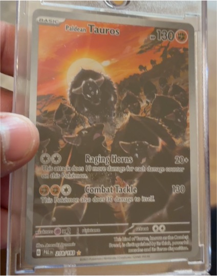 2023 Pokémon TCG Paldean Tauros #218/193 — front