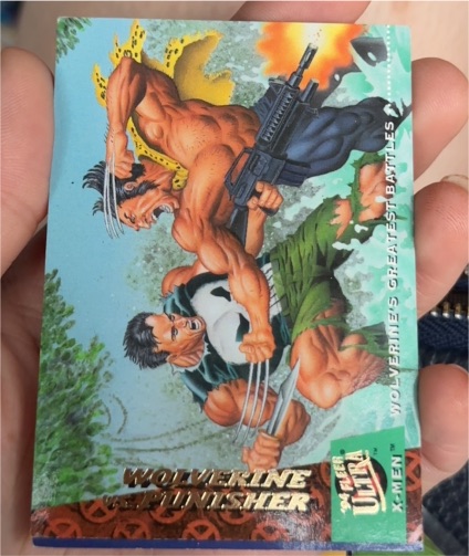 1994 Fleer Ultra X-Men #147 Wolverine vs Punisher — front