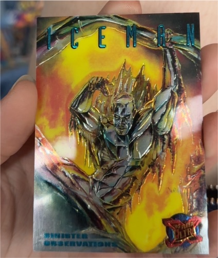 1995 Fleer Ultra Marvel Comics Sinister Observations #5 Iceman — front