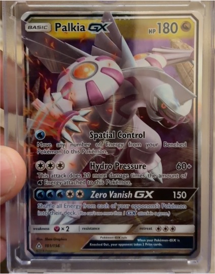 2018 Pokémon Ultra Prism #101 Palkia GX — front