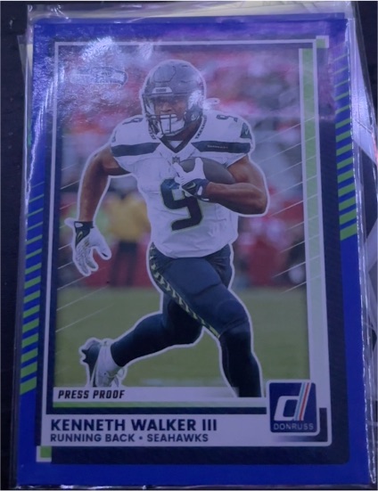 2025 Donruss #187 Kenneth Walker III Press Proof — front