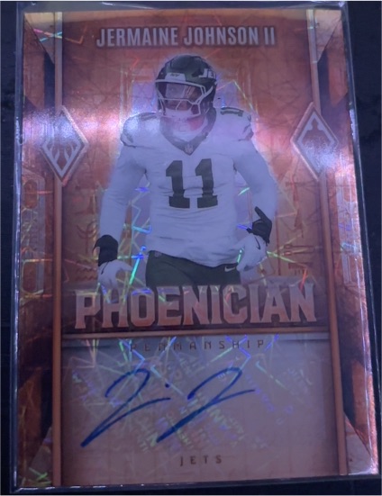 2025 Panini Phoenix Phoenician Penmanship #PHP-76 Jermaine Johnson II — front