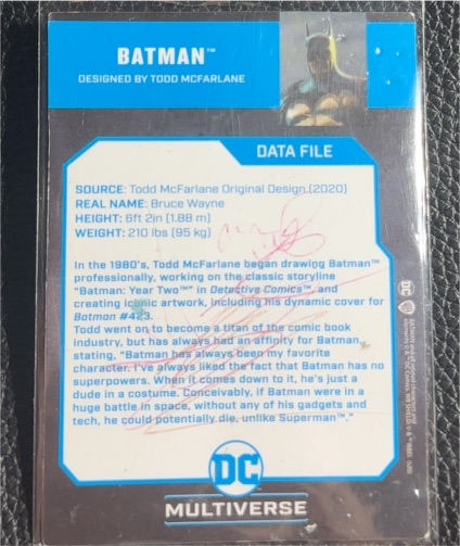 McFarlane DC Multiverse Data File #423 Batman — front