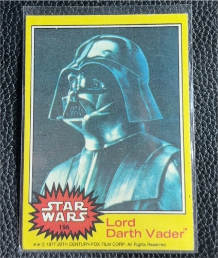 1977 Topps Star Wars #196 Lord Darth Vader — front