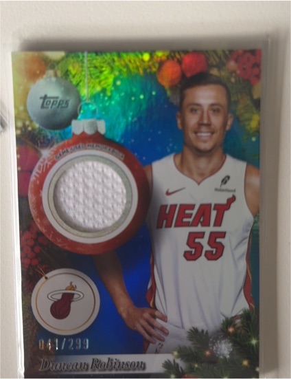 2025-26 Topps Holiday #PR-DR Duncan Robinson — front