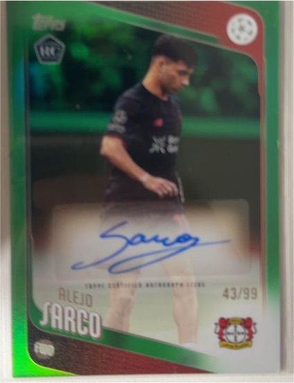 2025-26 Topps UEFA Club Competitions #44 Alejo Sarco — front