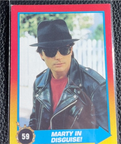 1989 Topps Back to the Future Part II #59 Marty in Disguise! — front