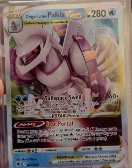 2022 Pokémon Astral Radiance #040 Origin Forme Palkia VSTAR — front