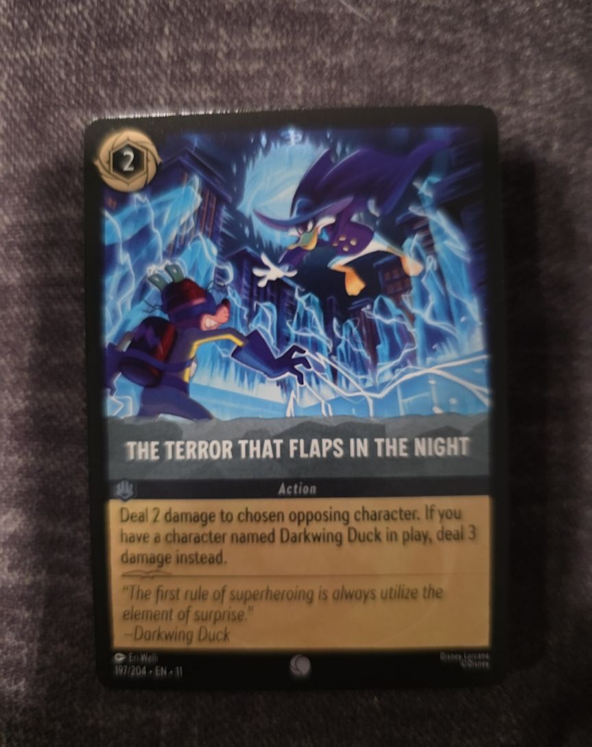 Lorcana Winterspell #197 The Terror That Flaps in the Night — front