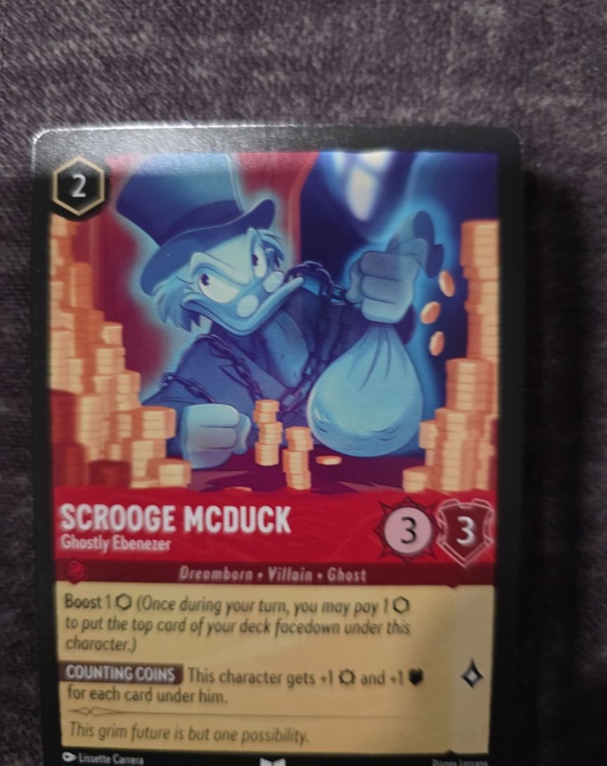 2023 Disney Lorcana Winterspell #104 Scrooge McDuck - Ghostly Ebenezer — front