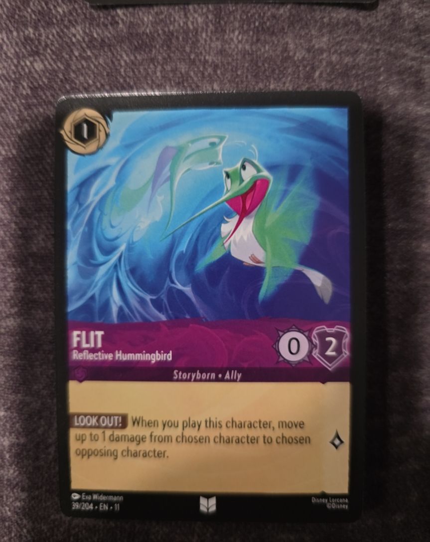 Disney Lorcana Winterspell #39 Flit - Reflective Hummingbird — front