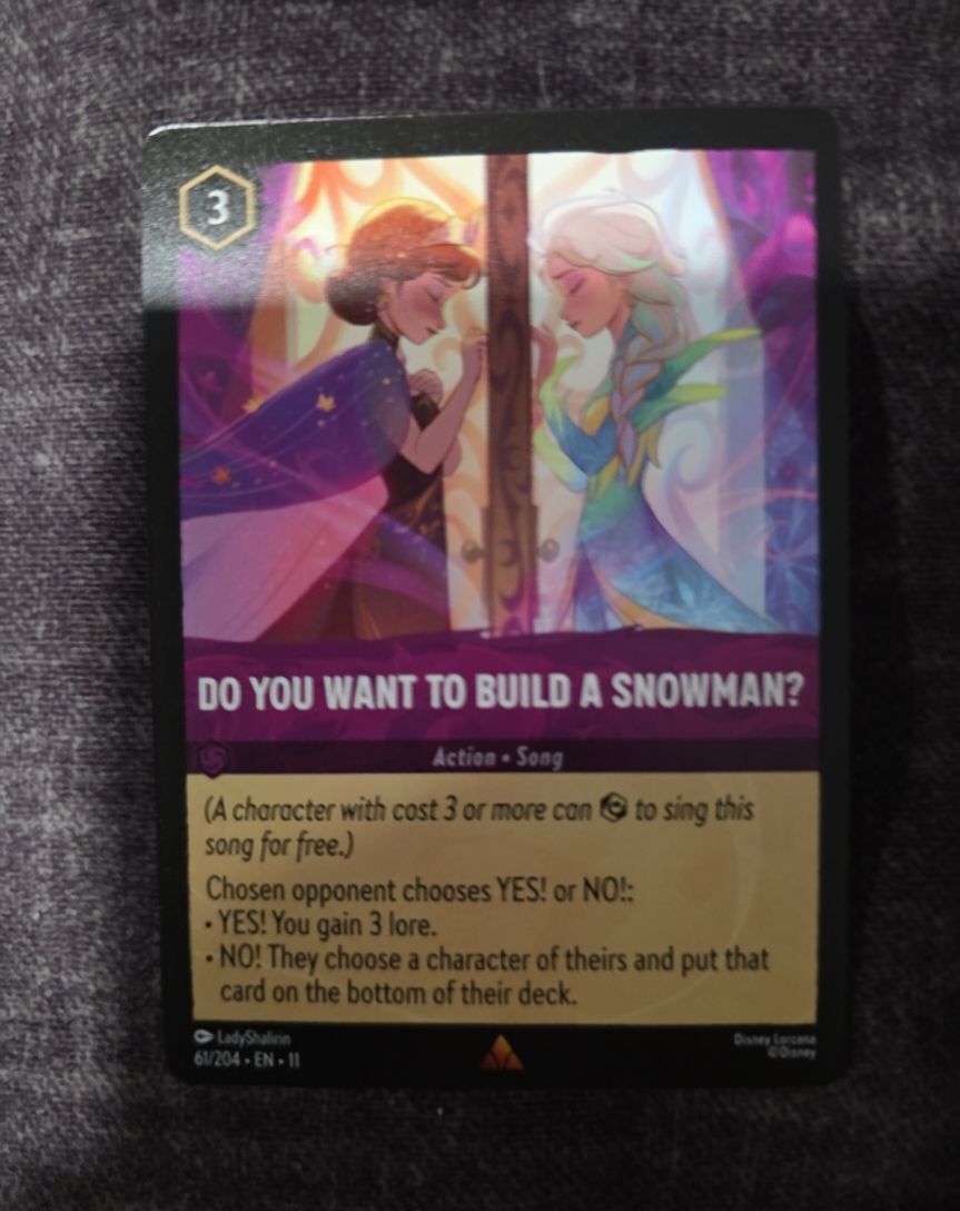 2023 Lorcana Winterspell #61 Do You Want To Build A Snowman? — front