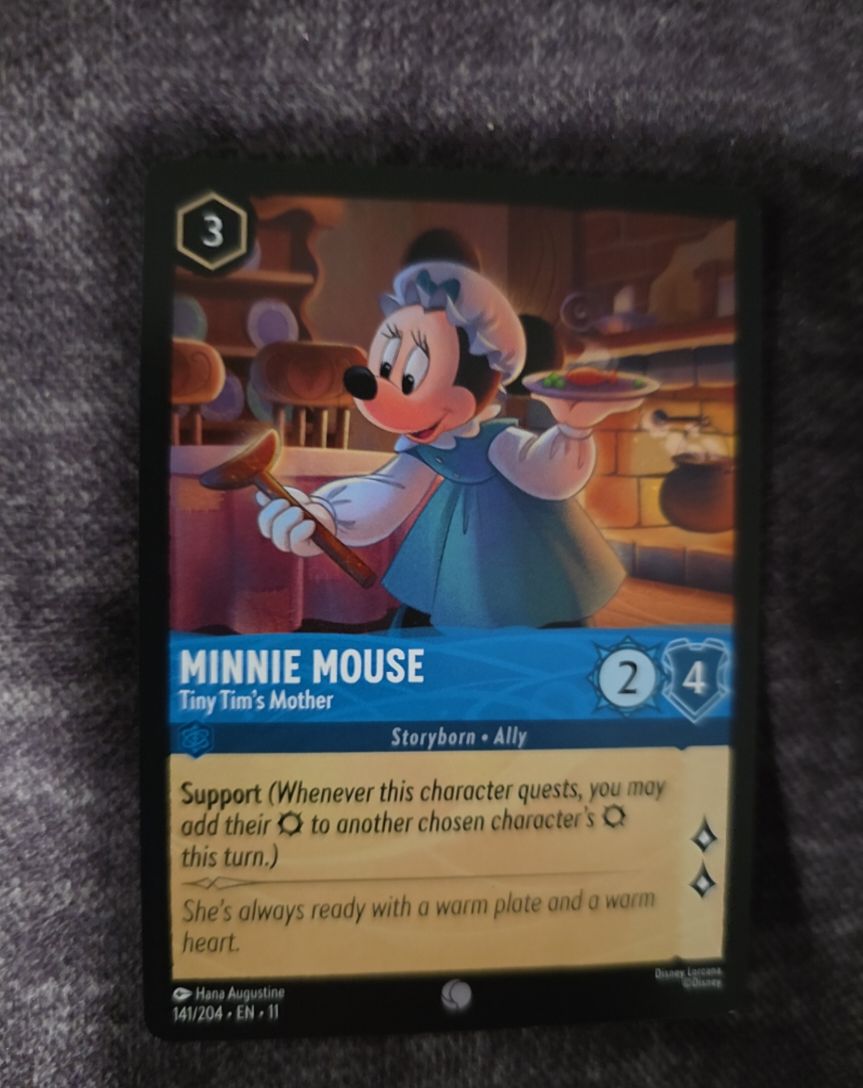 Disney Lorcana Winterspell #141 Minnie Mouse - Tiny Tim's Mother — front