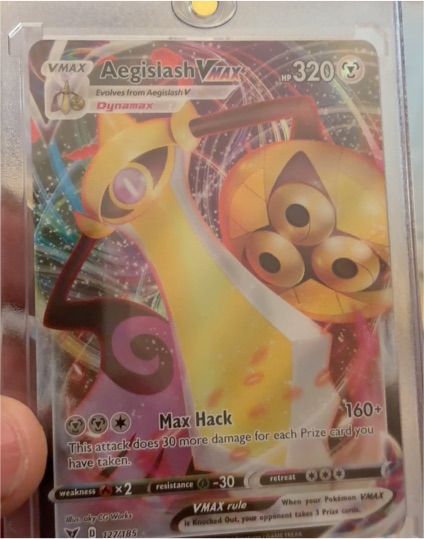 2020 Pokemon Vivid Voltage #127 Aegislash VMAX — front