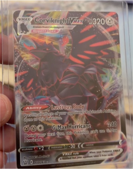 2021 Pokemon Battle Styles #110 Corviknight VMAX — front
