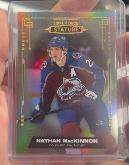 2021-22 Upper Deck Stature #59 Nathan MacKinnon — front
