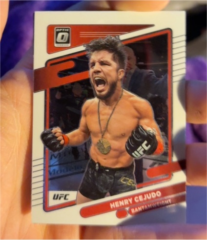 2022 Donruss Optic UFC #77 Henry Cejudo — front