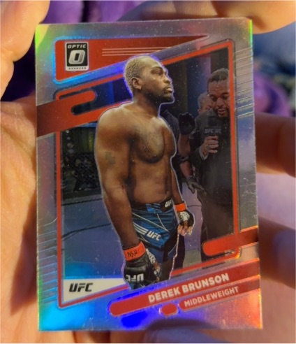 2022 Panini Donruss Optic UFC #46 Derek Brunson — front
