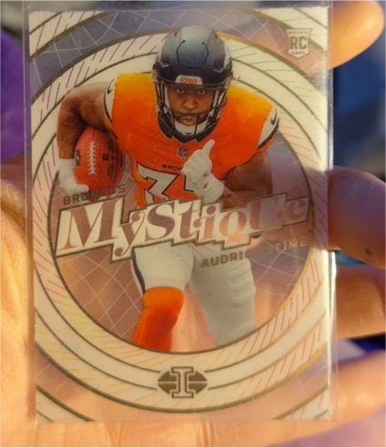 2024 Panini Illusions #27 Audric Estime Mystique — front
