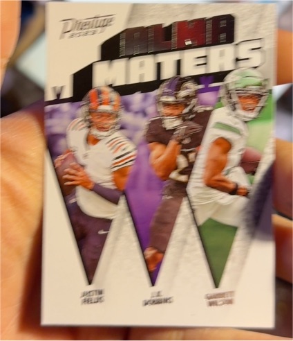 2023 Panini Prestige #AM-2 Justin Fields / J.K. Dobbins / Garrett Wilson — front