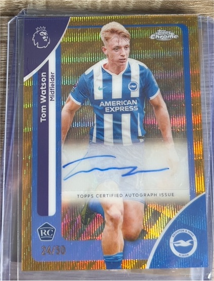 2026 Topps Chrome Premier League #44 Tom Watson — front