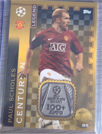 2021-22 Topps Match Attax Extra UEFA #LEG4 Paul Scholes 100 Club Legend — front