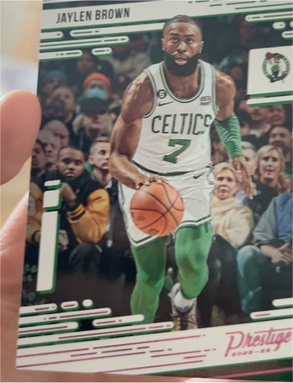 2022-23 Panini Chronicles Prestige #52 Jaylen Brown Boston Celtics — front