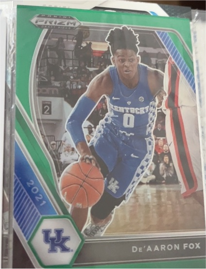 2021 Panini Prizm Draft Picks #72 De'Aaron Fox — front