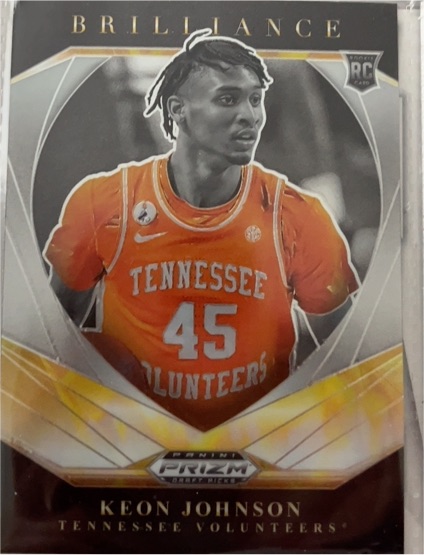 2021 Panini Prizm Draft Picks Brilliance #5 Keon Johnson — front